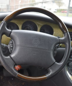 Stuurwiel leer met houtaccent XJ 308
