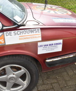 Spatbord links achter rood (CEK) XJ 40